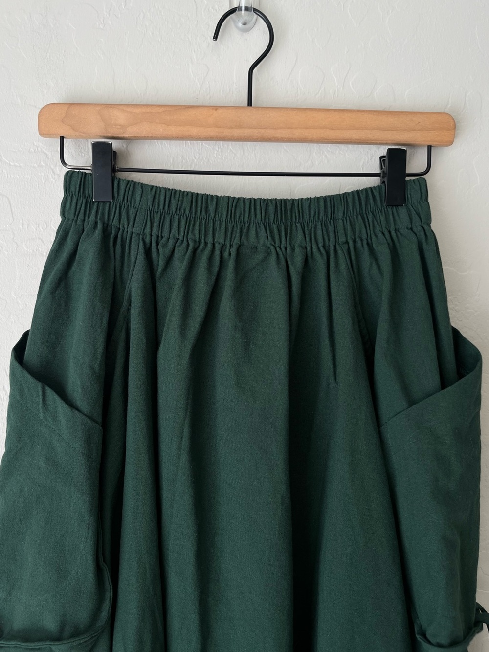 Thaluta Maxi Skirt Alaina Hunter Green NEW one size boho organic cotton - Picture 13 of 15